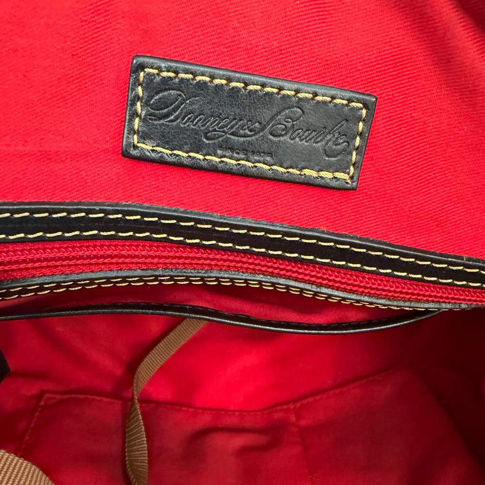 Dooney & Bourke Vintage Black Nylon Large Pocket Crossbody Satchel - Picture 13 of 14